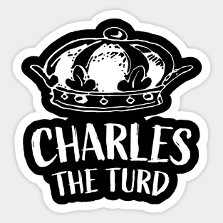 Charles The Turd || White Version Sticker